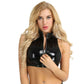 Naughty Bra Womens Leather Lingerie Black Top