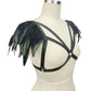 Naughty Harness Bra Wife Strappy Harness Lingerie Feather Bra