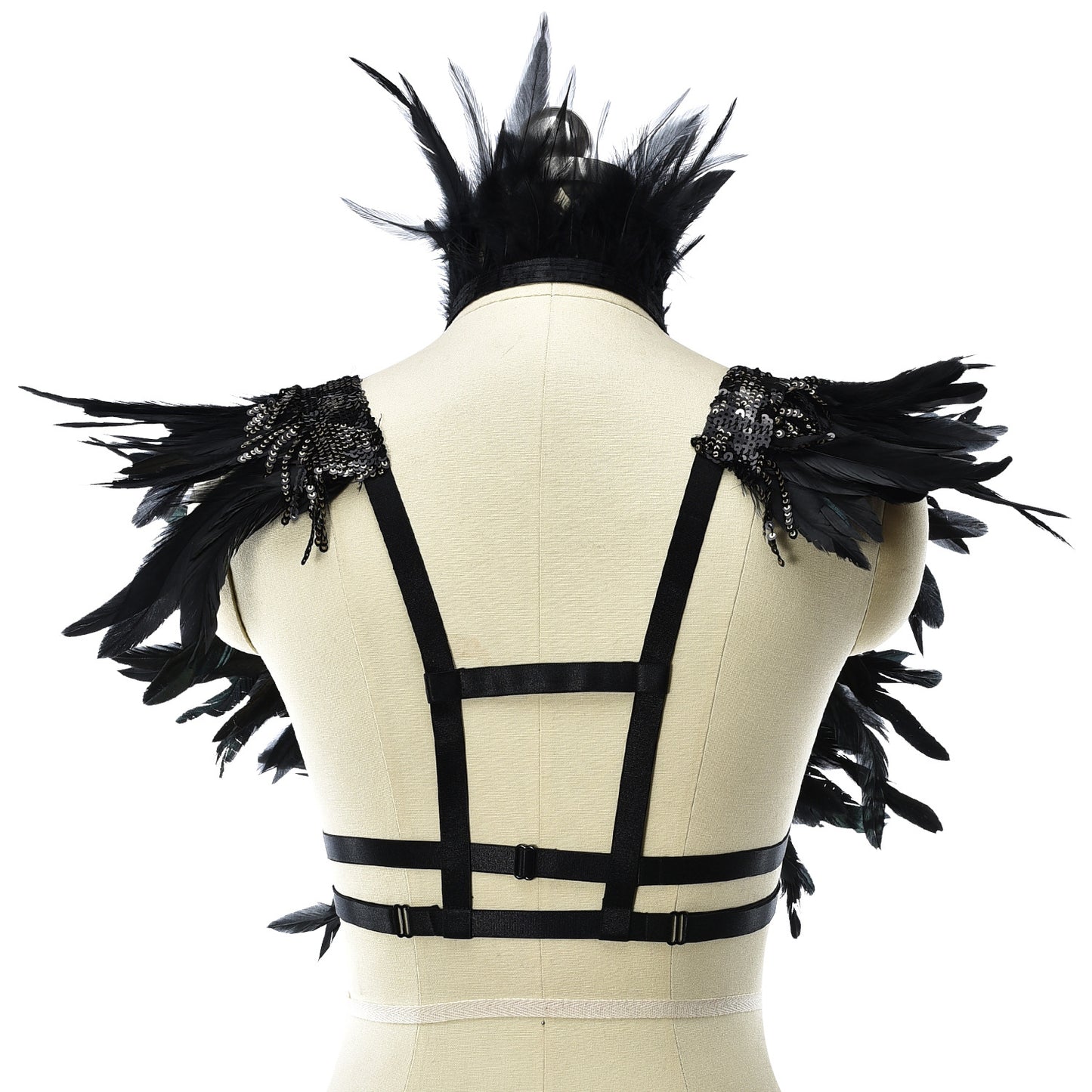 Naughty Sexiest Bra Wife Bdsm Harness Lingerie Feather Bra