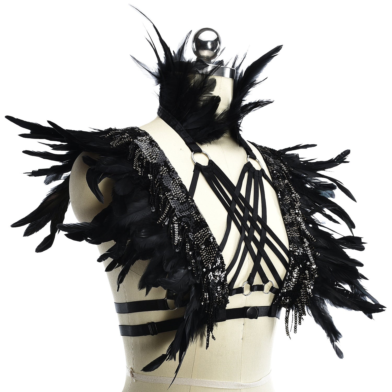 Naughty Sexiest Bra Wife Bdsm Harness Lingerie Feather Bra