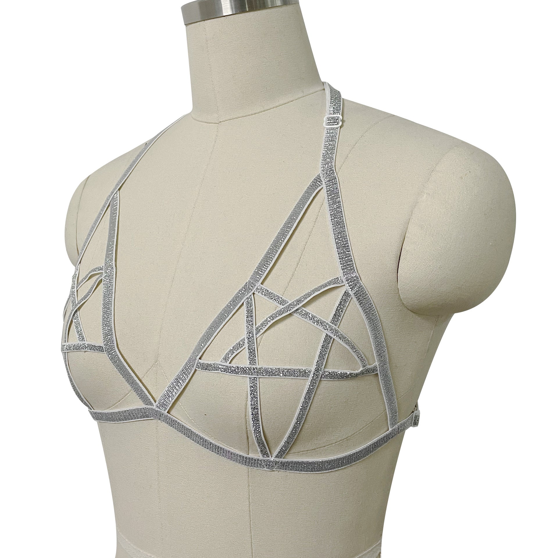 Naughty Sexy No Bra Wife Bondage Harness Lingerie