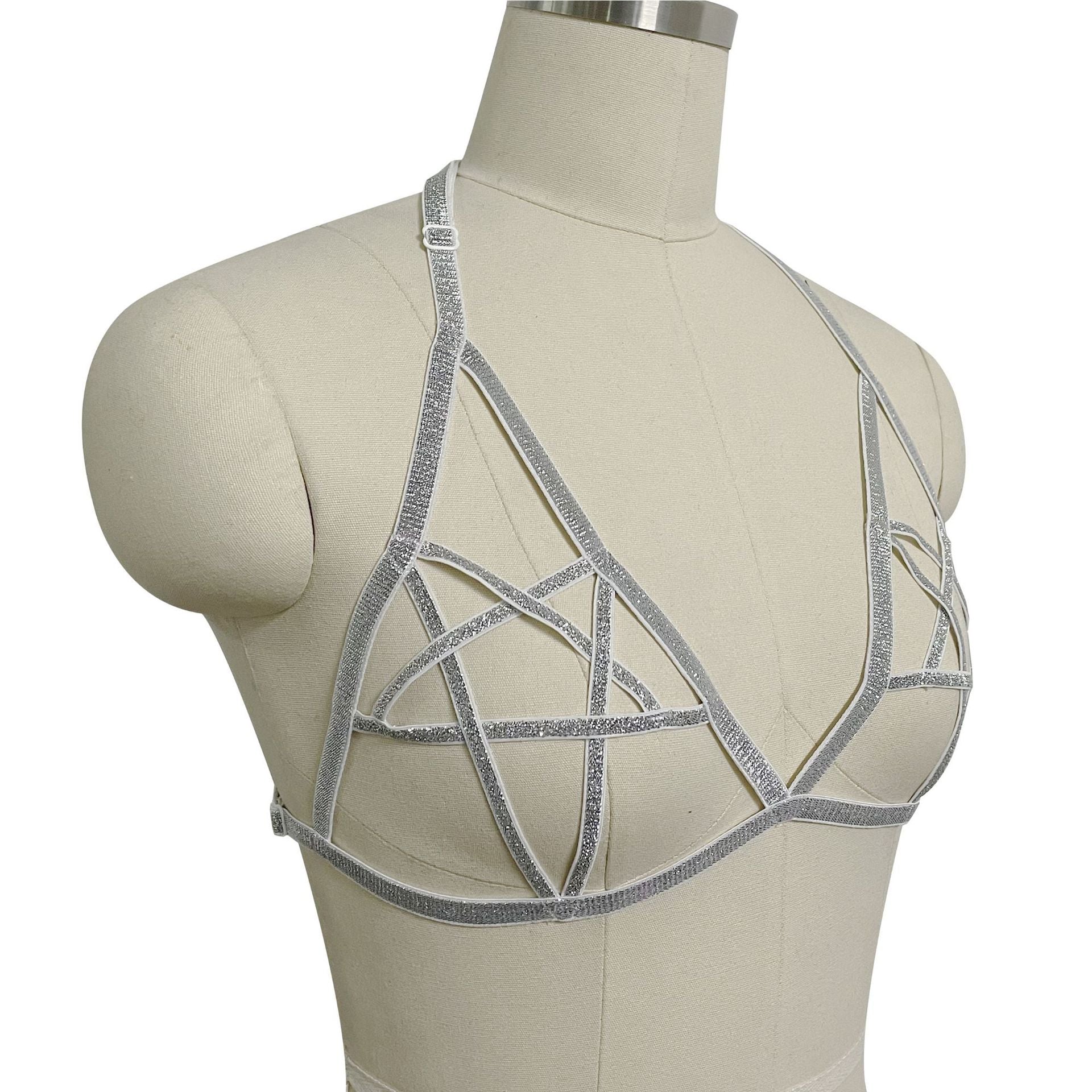 Naughty Sexy No Bra Wife Bondage Harness Lingerie