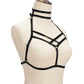 Naughty Strappy Bra Wife Black Body Harness Lingerie