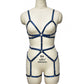 Naughty White Bodysuit Wife Bondage Harness Lingerie Slutty Teddy