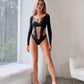 Naughty Womens Black Bodysuit Wife Sexy Fishnet Lingerie Slutty Teddy