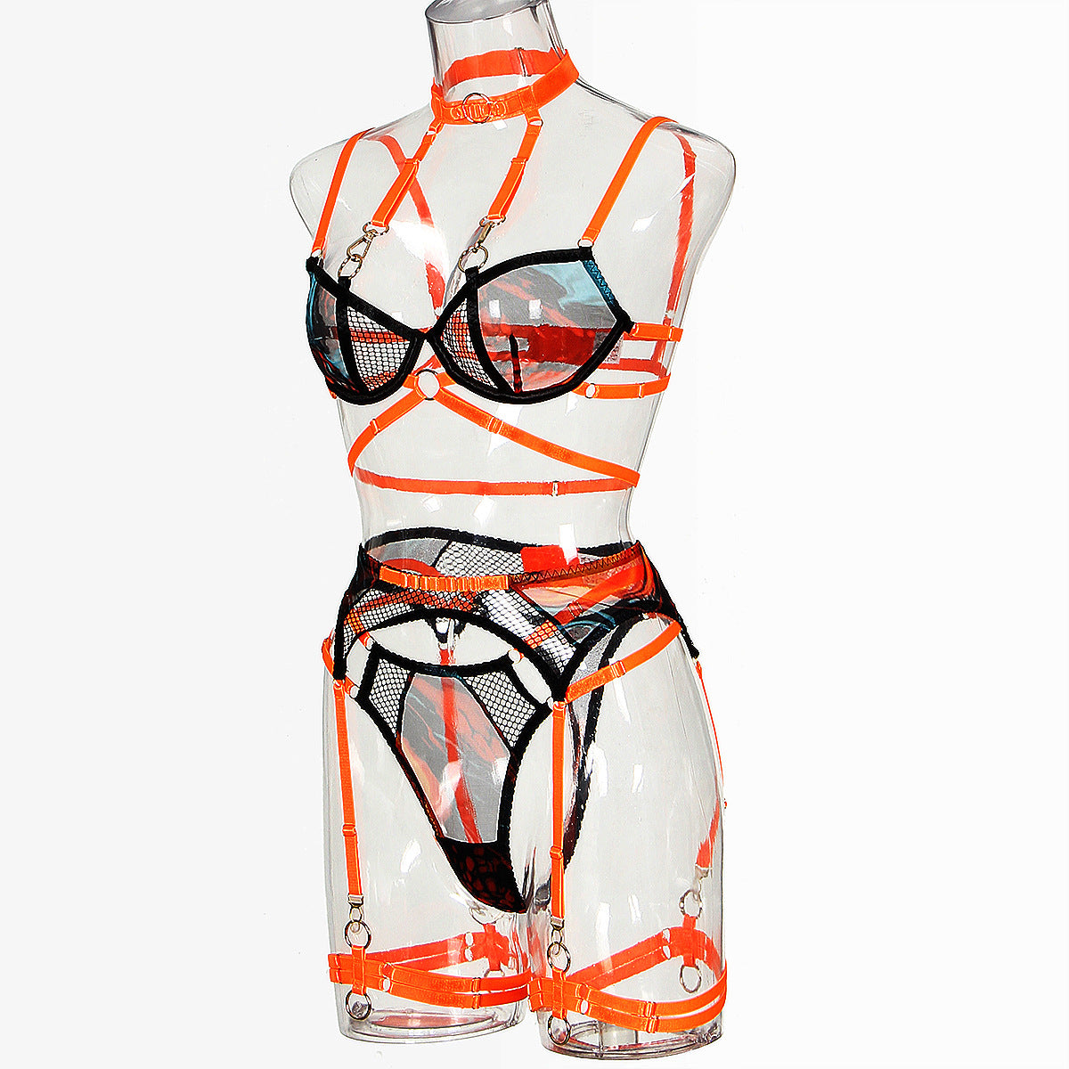 Sheer Mesh Cougar Lingerie