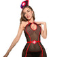 See Through Dress Extreme Sexy Nurse Costume Black Cosplay Lingerie