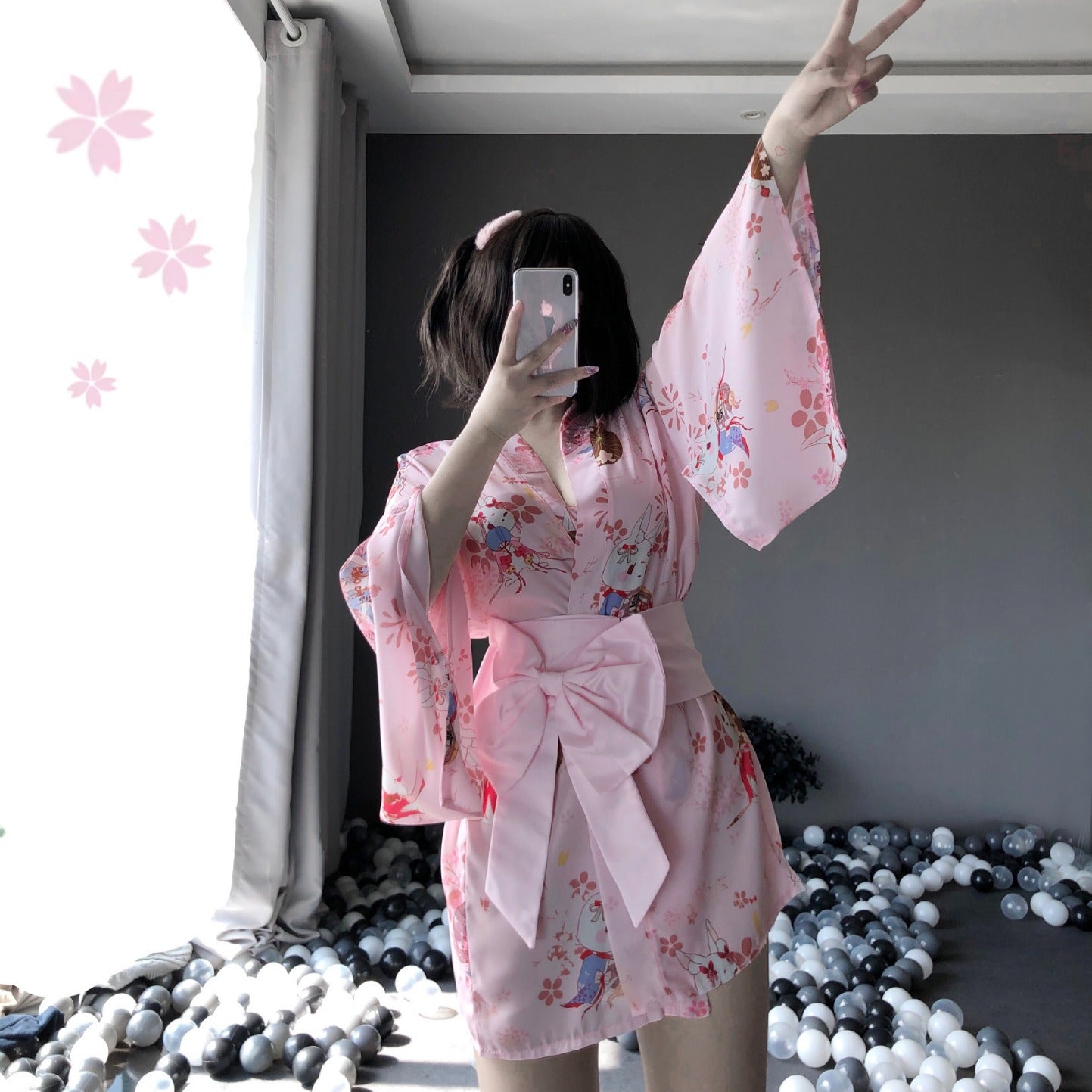 Kimono Satin Sexy