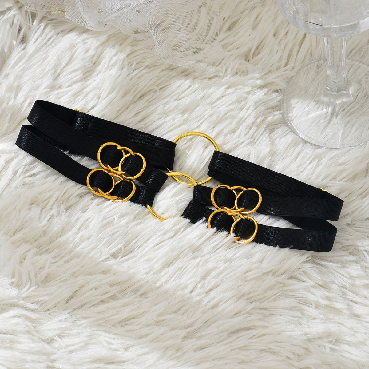 Black Ringleg Garter
