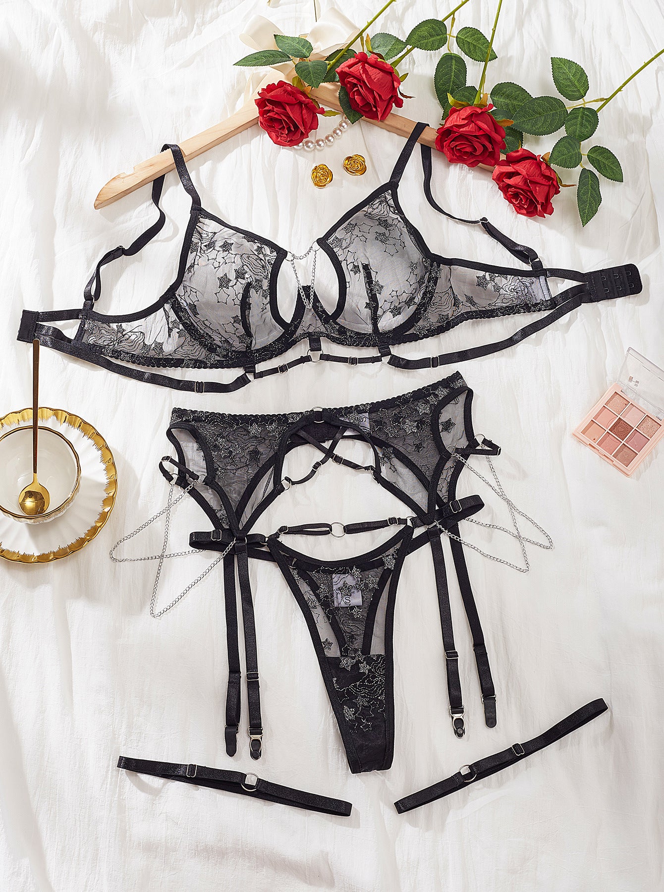 Black Tight Sheer Lingerie