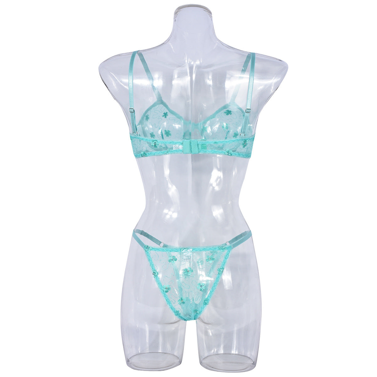 Womens Sheer Lingerie Set Sex Bra & Panty