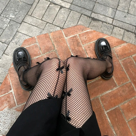 Hot Crotchless Black Tights Sexy Pantyhose