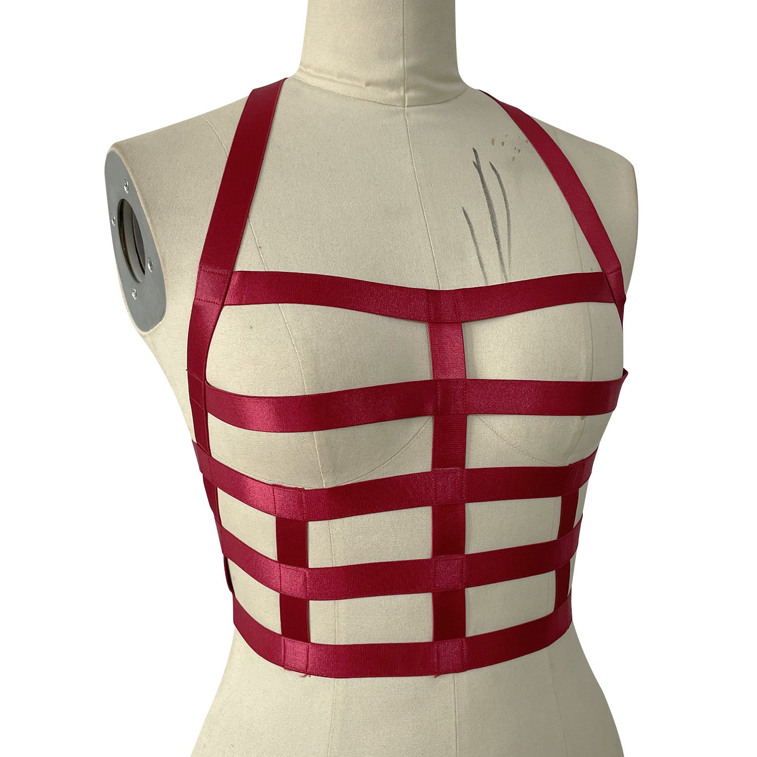 Extreme Bra Straps Red Sexy Harness Lingerie