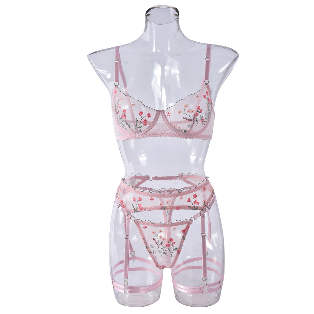 See Thru Lingerie Garter Belts Set Naughty Bra & Panty Sex Le Jour Jour See Thru Lingerie Garter Belts Set Naughty Bra & Panty Sex Le Jour Jour