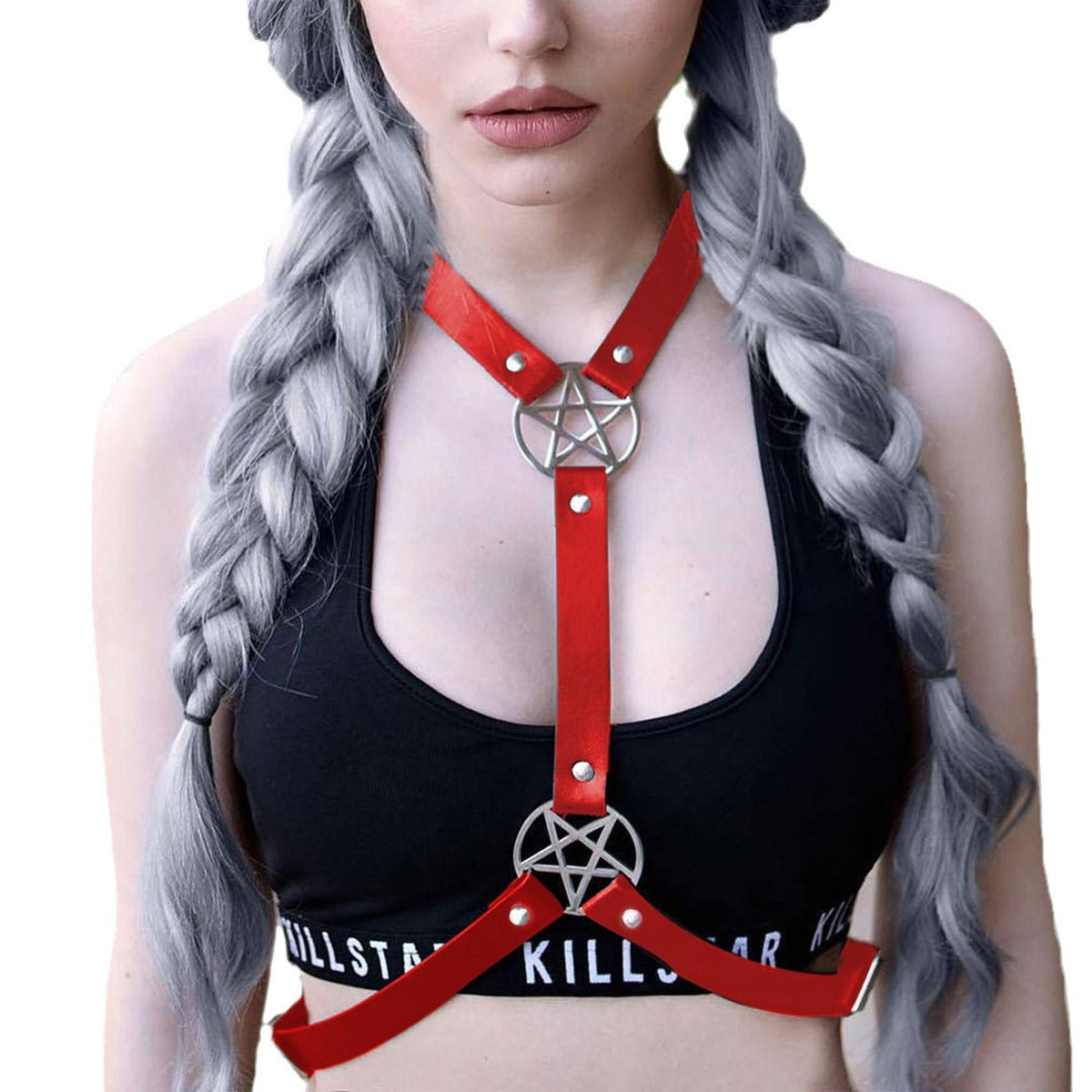Red Harness Bralet
