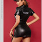 Slutty Sexy Woman Police Costume Nasty Cosplay Lingeria Dress Submissive