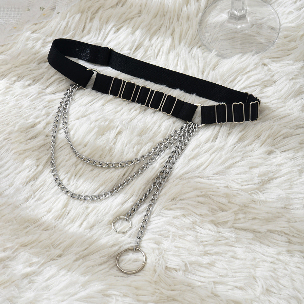 Punk Black Leg Garter