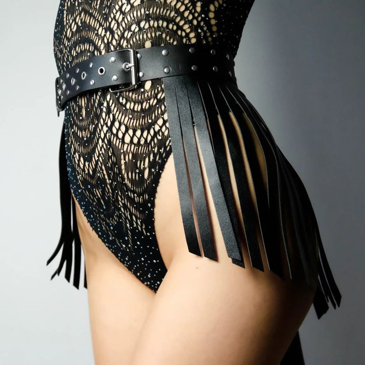 Harness Leather Belt Black