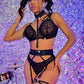 Couples Revealing Strappy Harness Lingerie Set