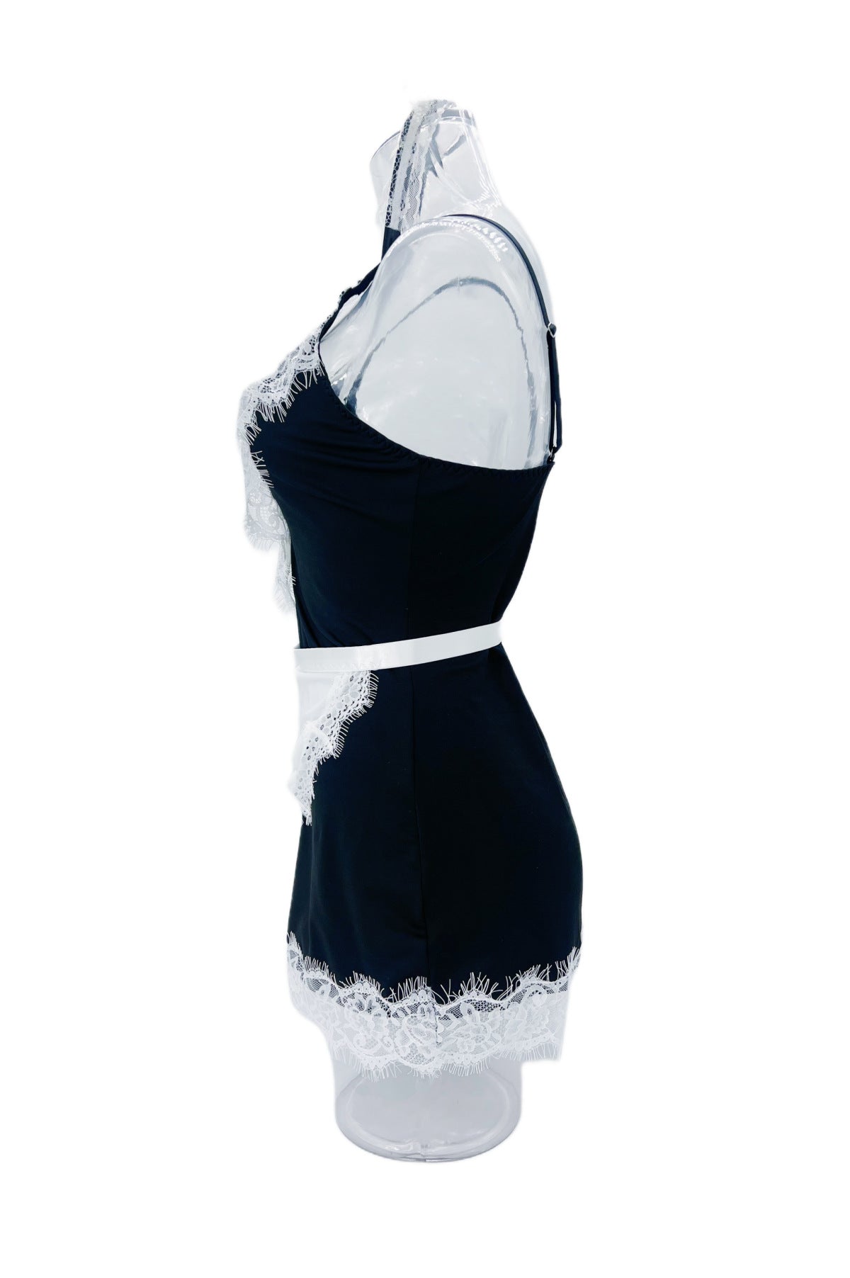 Couples Sexy Black Nasty Maid Dress Lingerie Role Play Costume