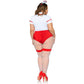 Plus Size Revealing Sexy Doctor And Nurse Costume Latina Lingerie Cosplays Bodysuit