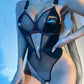 Sexiest Open Back Bodysuit Latina Womens Leather Lingerie Kinky Teddy