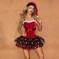 Latina Christmas Costumes Sexy Naughty Cosplay Lingerie Dress Revealing