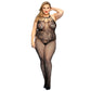 Plus Size Nasty Sexy Fishnet Lingerie Slutty White Bodystocking Bodysuit Revealing