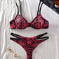 Hot Red Lingerie Cougar Set