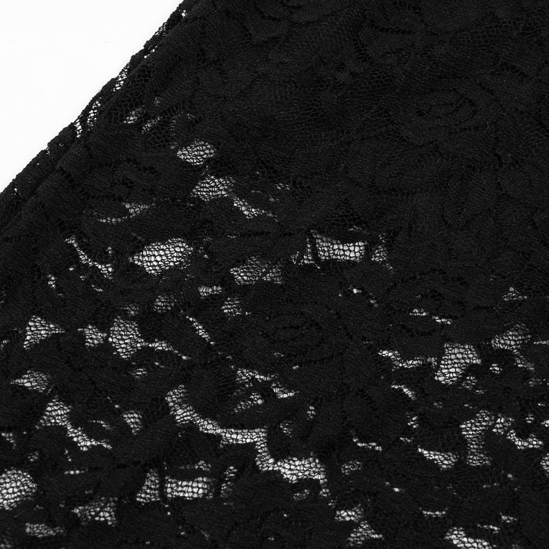 Naughty Black Dress Revealing Sexy See-Through Lingerie Latina