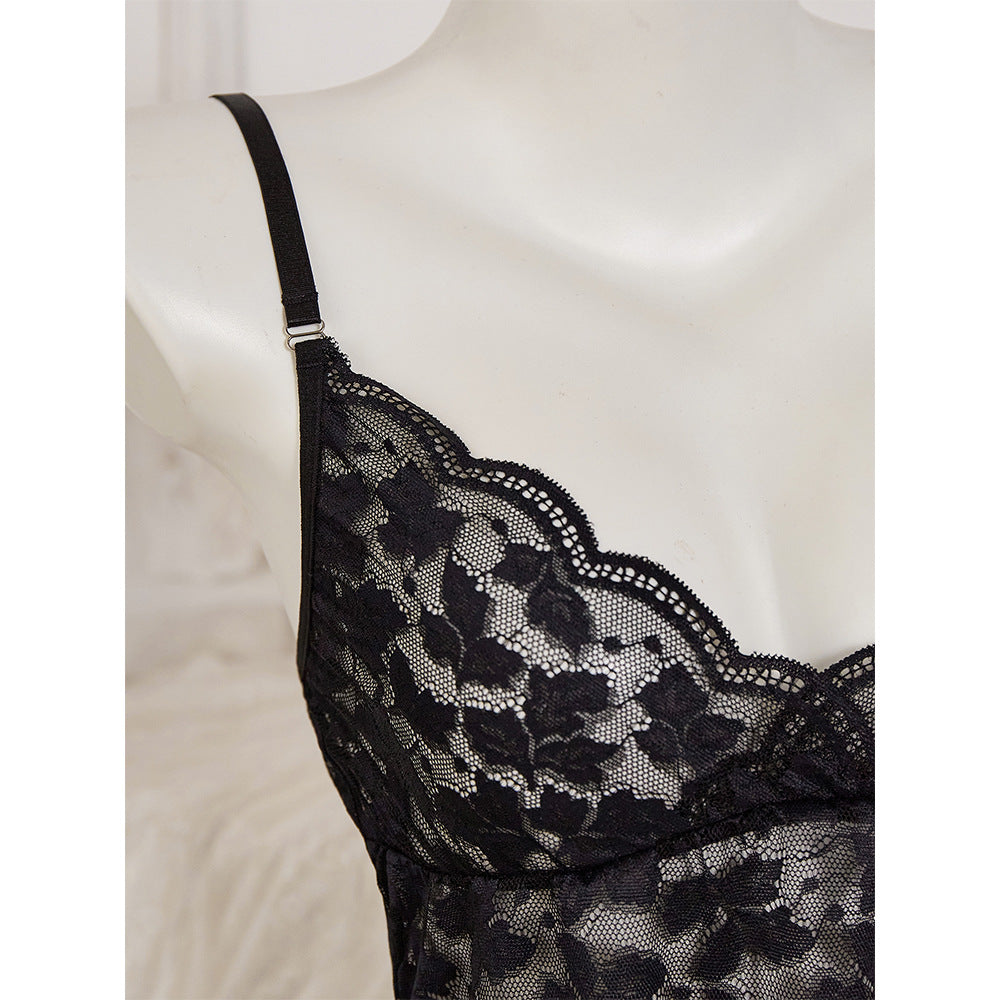 Sexy Sheer Lingerie Lace Top
