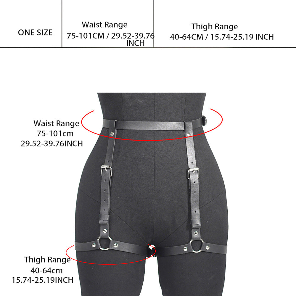 Black Thigh Harness