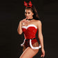 Naughty Sexy Christmas Costumes For Women Slutty Role Play Lingerie Bodysuit Revealing