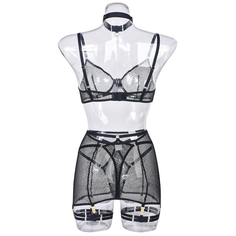 Hot Lingerie Sets Set Wife Sheer Mesh Lingerie Slutty Bra Panties