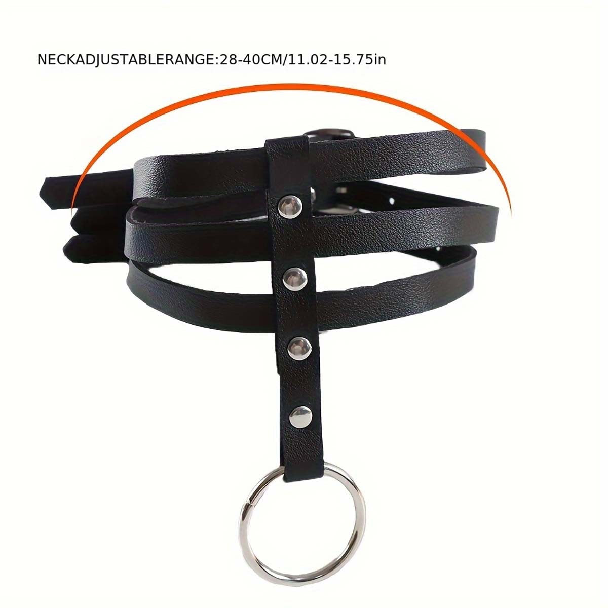 3 Row Bdsm Choker Collar