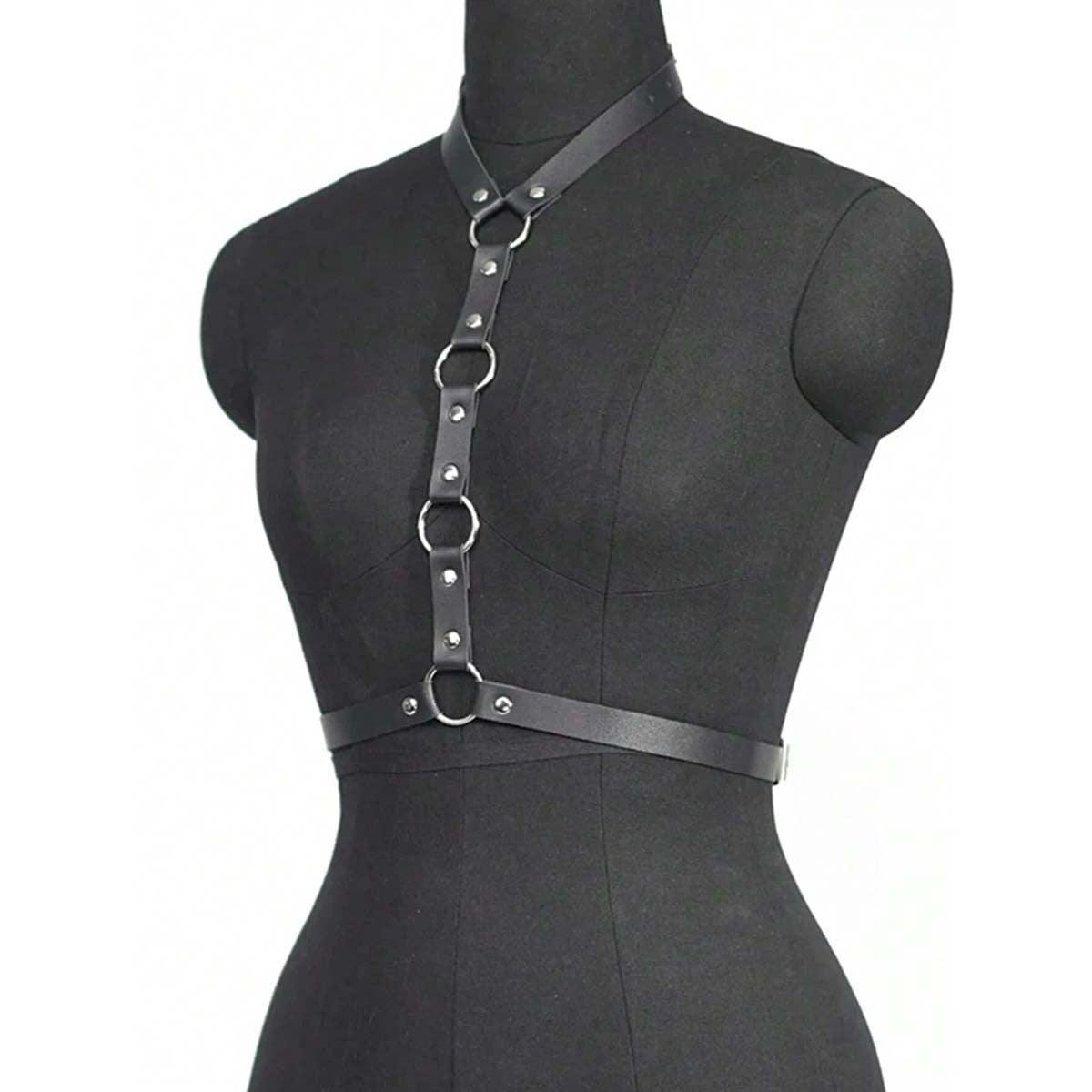 Leather Strap Chest Harness