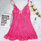 Pink Sheer Babydoll Dress