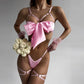 Women Lingerie With Garter Belts Set Intimate Bra & Panty See Thru