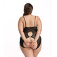 Uncensored Open Cup Bodysuit Plus Size