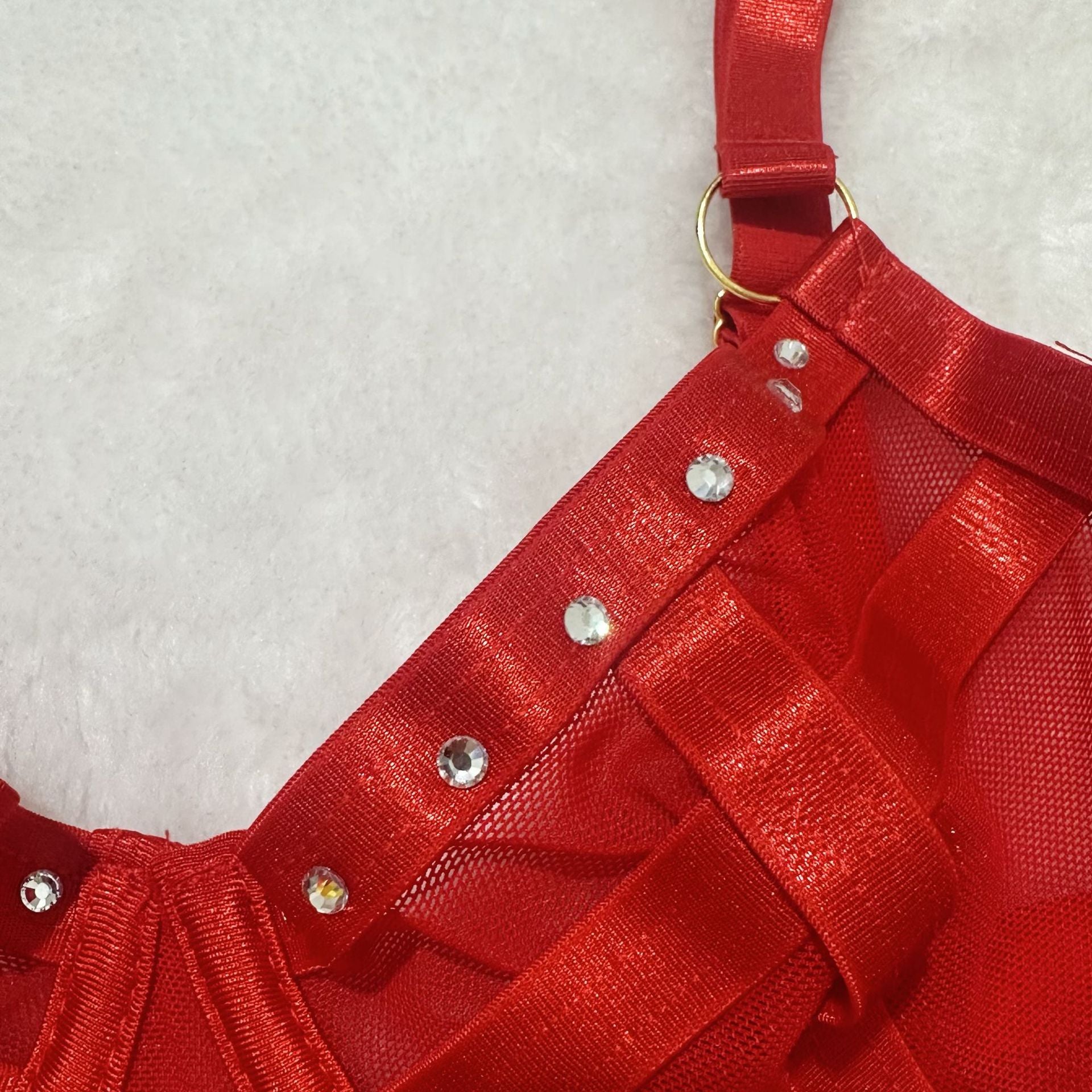 Red Lingerie Harness