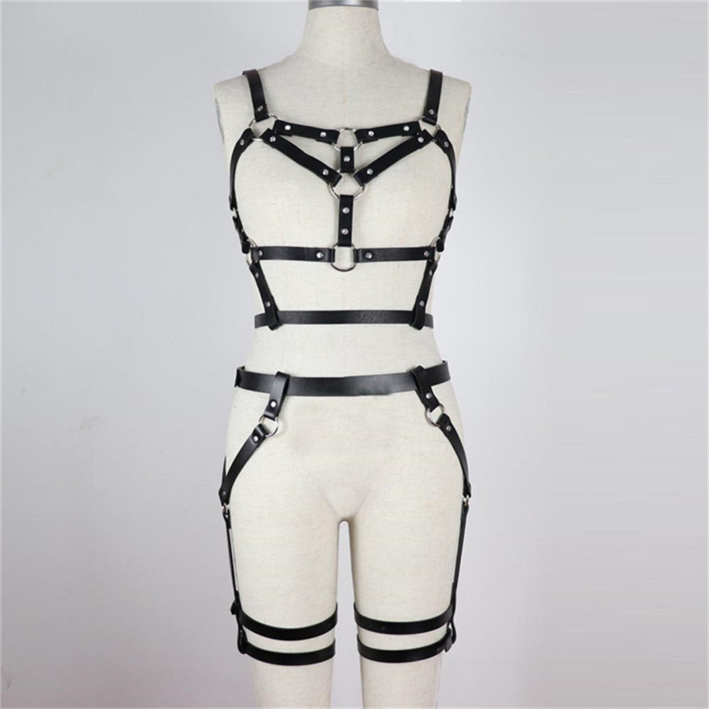 Leather Chest Harness For woMen