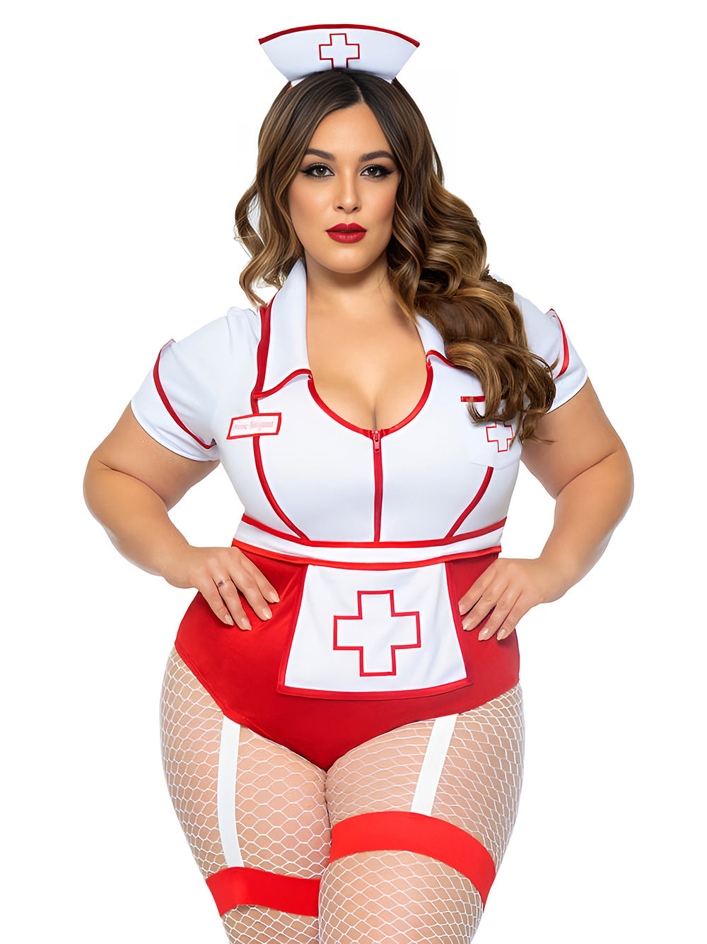 Plus Size Revealing Sexy Doctor And Nurse Costume Latina Lingerie Cosplays Bodysuit