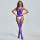 Latina Sexy Bodystocking Women  Shear Lingerie Mesh Bodysuit