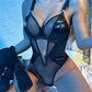 Sexiest Open Back Bodysuit Latina Womens Leather Lingerie Kinky Teddy