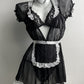 Intimate Sexy French Maid Costumes Hot Role Play Lingerie Dress