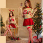 Nasty Christmas Costume Sexy Extreme Lingerie Role Play Dress