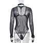 Latina Long Sleeve Bodysuit Sexy Bdsm Lingerie Women Teddy Choker