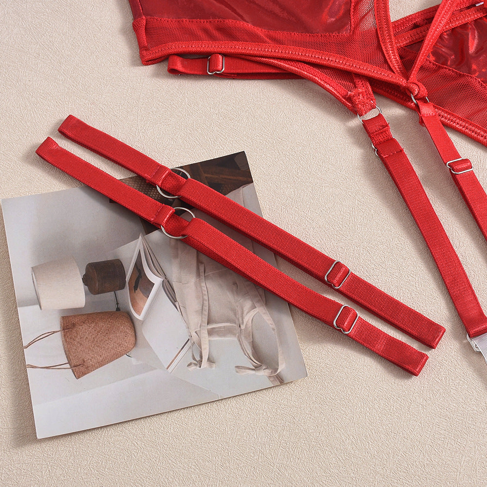 Sheer Lingerie Red Bra