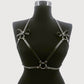 Leather Harness With Breast Support