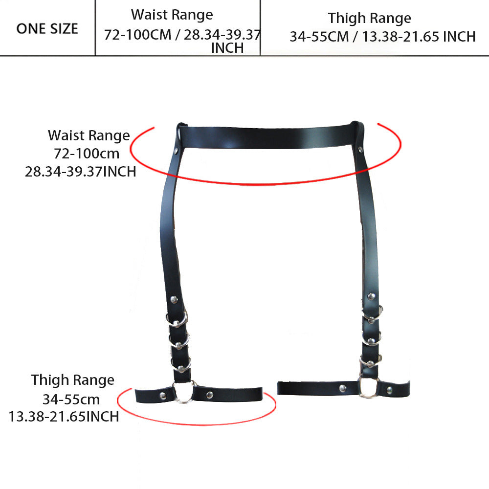 Thigh Leather Harness Female Female